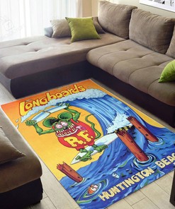 Longboards Rule Rat Fink Rug Hot Rod Rug for Garage
