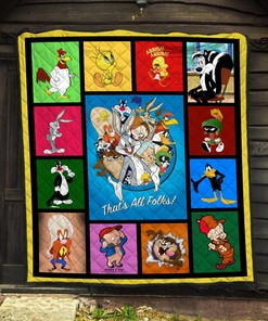 Looney Tunes Characters Quilt Blanket, Series Fans Gift