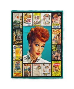 Lucille Ball Filmography Quilt Blanket, Movies Characters Gift