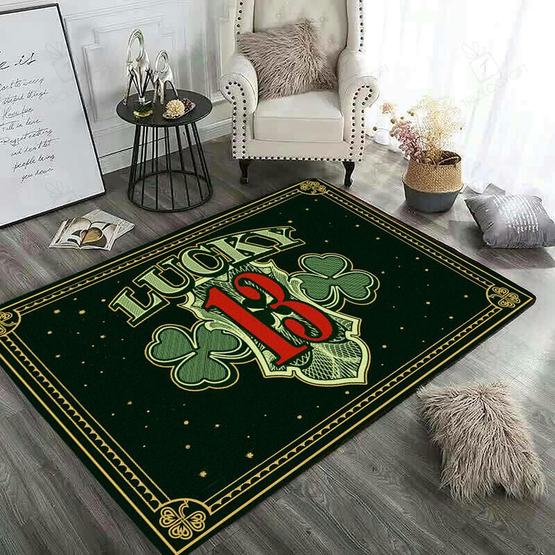 Lucky 13 Hot Rod Rug for Home Decoration