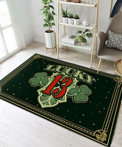 Lucky 13 Hot Rod Rug for Home Decoration