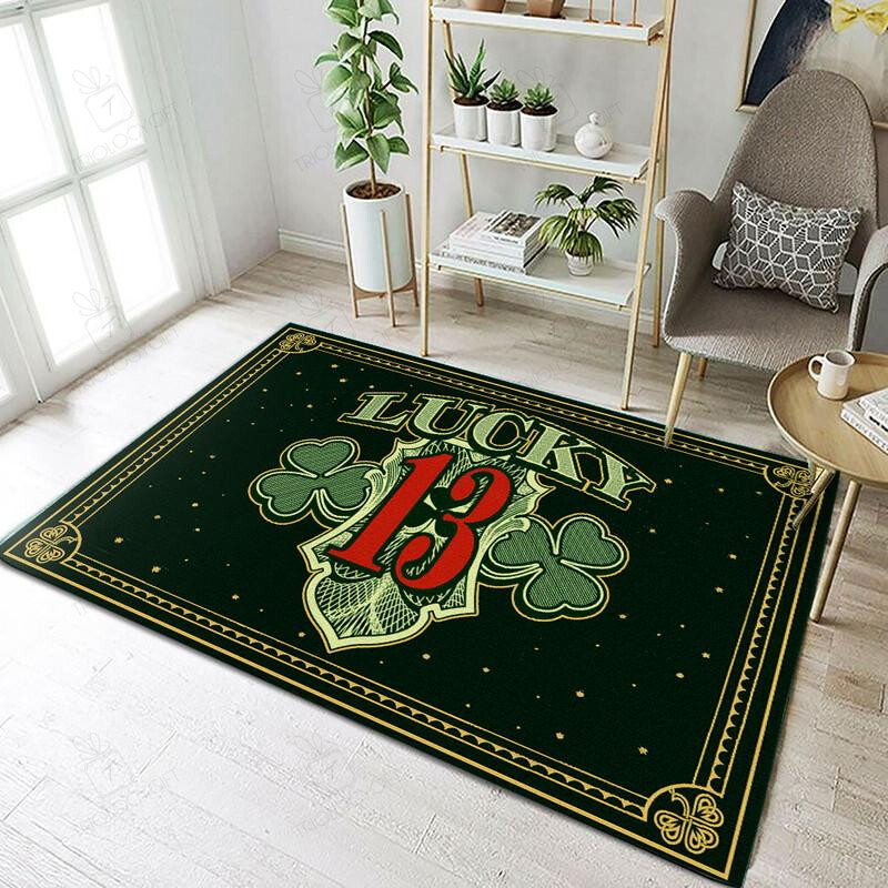 Lucky 13 Hot Rod Rug for Home Decoration