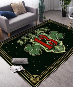 Lucky 13 Hot Rod Rug for Home Decoration