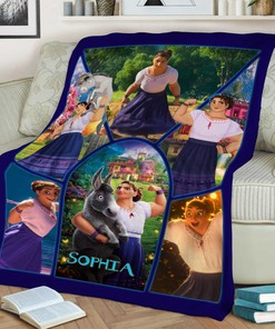 Luisa Encanto Quilt Blanket, Encanto Movie Design, Luisa and Donkey Encanto Blanket, Encanto Birthday Party
