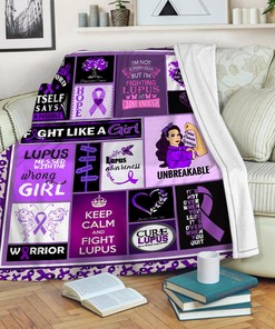 Lupus Awareness Hope Quilt Blanket - Inspiring Birthday Gift