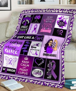 Lupus Awareness Hope Quilt Blanket - Inspiring Birthday Gift