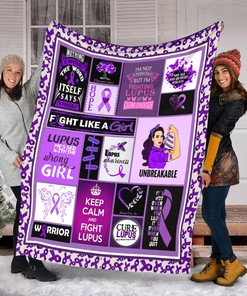 Lupus Awareness Hope Quilt Blanket - Inspiring Birthday Gift
