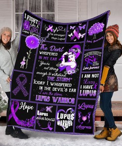 Lupus Warrior Quilt Blanket, Special Birthday Gift