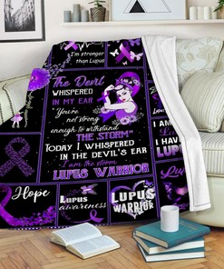 Lupus Warrior Quilt Blanket, Special Birthday Gift
