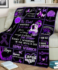 Lupus Warrior Quilt Blanket, Special Birthday Gift
