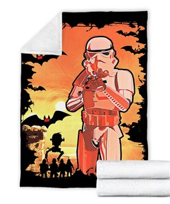 Mandalorian Halloween Blanket - Trendy Star Wars Blanket