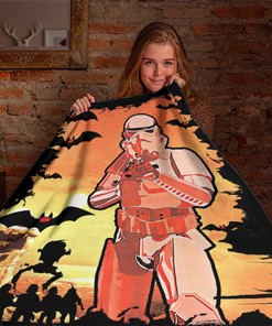 Mandalorian Halloween Blanket - Trendy Star Wars Blanket