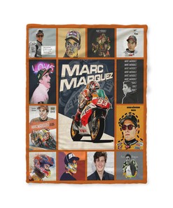 Marc Marquez Repsol Honda Team Quilt Blanket - Gift For Motorcycle Road Racing Lovers