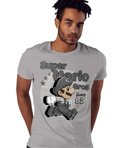 Mario Since 85 Shirt Match Jordan 1 Washed Heritage Shirt In Color Grey