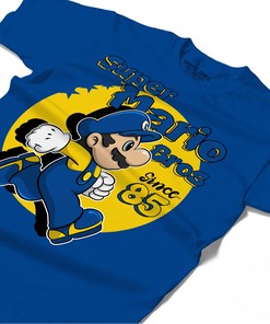 Mario Since 85 Shirt Match Jordan 14 Laney Shirt In Color Royal
