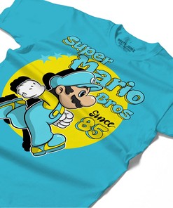 Mario Since 85 Shirt Match Jordan 5 Aqua Shirt In Color Turquoise