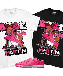 Martin Babe's Kids 90s Unisex Sneaker Shirt Match Dunk Low Hyper Pink Tee, Dunk Low Hot Pink T-Shirt, Hoodie, Sweatshirt