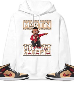 Martin Get Tah Steppin Unisex Sweatshirt, Hoodie Match Jordan 1 Mid Tartan