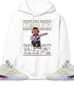 Martin Get Tah Steppin Unisex Sweatshirt, Hoodie Match Jordan 5 DJ Khaled Sail
