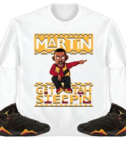 Martin Get Tah Steppin Unisex Sweatshirt, Hoodie Match Jordan 7 Retro Citrus