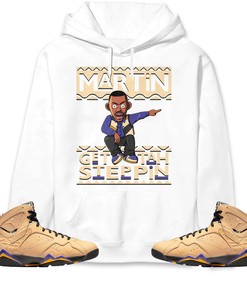 Martin Get Tah Steppin Unisex Sweatshirt, Hoodie Match Jordan 7 SE Afrobeats