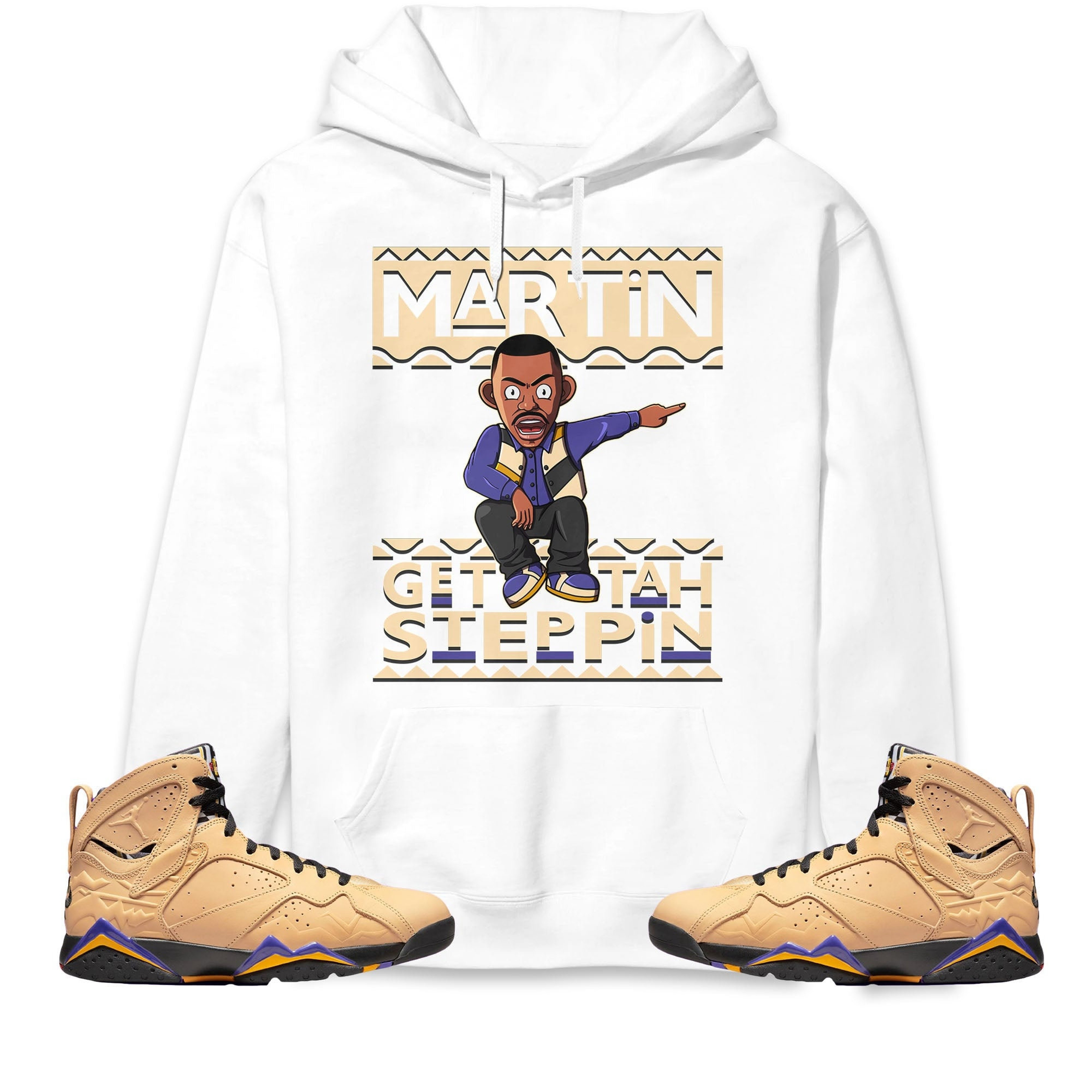 Martin Get Tah Steppin Unisex Sweatshirt, Hoodie Match Jordan 7 SE Afrobeats