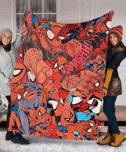 Marvel Spider Theme Quilt Blanket - Fun Christmas Gift for Kids
