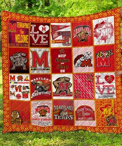 Maryland Terrapins Quilt Blanket - Comfortable and Versatile Home Decoration