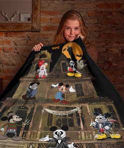 Mickey Cosplay Horror Characters Blanket - Trick Or Treat Watching Blanket - Mickey Halloween