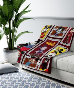 Mickey Cosplay Horror Characters Blanket - Watching Blanket - Halloween Movies Custom Name