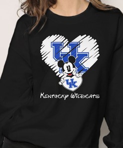 Mickey Mouse Heart Love Kentucky Wildcats Shirt Fan Gift