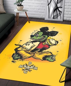 Mickey Mouse meets Rat Fink - Quirky Rug for Disney and Rat Fink Fans