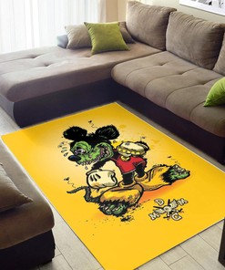 Mickey Mouse meets Rat Fink - Quirky Rug for Disney and Rat Fink Fans