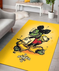 Mickey Mouse meets Rat Fink - Quirky Rug for Disney and Rat Fink Fans
