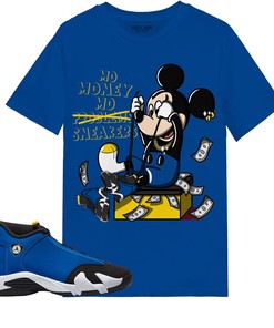 Mo Money Mickey Shirt Match Jordan 14 Laney Shirt In Color Royal
