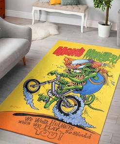 Mom's Monster Rat Fink Rug - Personalize Your Space with Attitude
