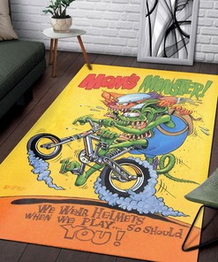 Mom's Monster Rat Fink Rug - Personalize Your Space with Attitude