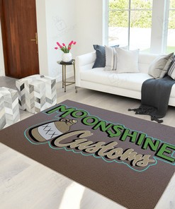 Moonshine Customs Hot Rod Area Rug for Garage Decoration