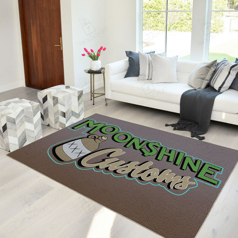 Moonshine Customs Hot Rod Area Rug for Garage Decoration