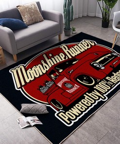Moonshine Runner Hot Rod Area Rug for Home Decoration