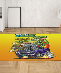 Mopar King of Hemi's - Rat Fink Rug for Muscle Car Enthusiasts