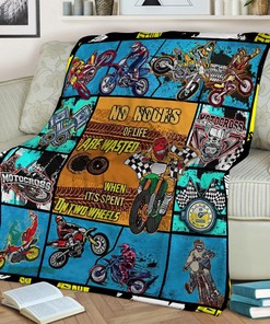 Motocross Racing Boy Quilt Blanket, Perfect Birthday Gift