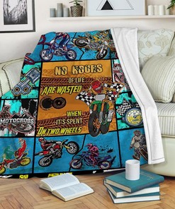 Motocross Racing Boy Quilt Blanket, Perfect Birthday Gift