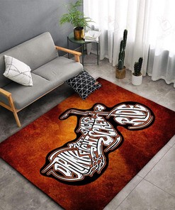 Motorcycle Chopper Area Rug for Home Decoration