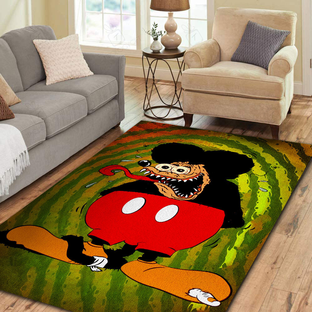 Mouse Fink - Rat Fink Rug Hot Rod Rug for Garage - Bluefink