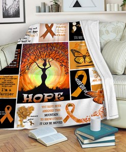 Multiple Sclerosis Awareness Quilt Blanket, Customize Your Name