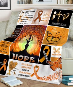 Multiple Sclerosis Awareness Quilt Blanket, Customize Your Name