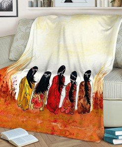 Native Girl Personalized Quilt Blanket - Thoughtful Anniversary Gift