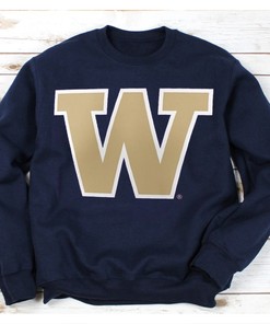 Ncaa Washington Huskies Logo Graphic T-Shirt for Fans