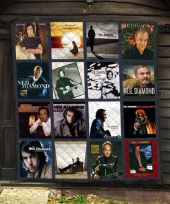 Neil Diamond Albums Quilt Blanket, Pop Rock Music Lovers Gift